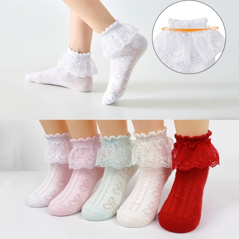 Toddler Sock Set - 5Pairs/lot Children's Girls Summer Thin Socks
