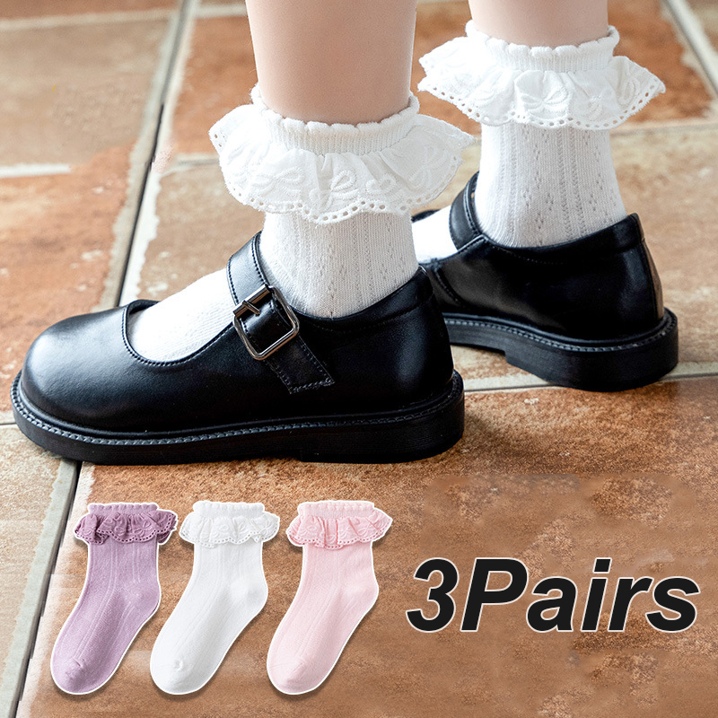 Toddler Sock Set - 3Pairs/set Kids Girls Ankle Sock Princess