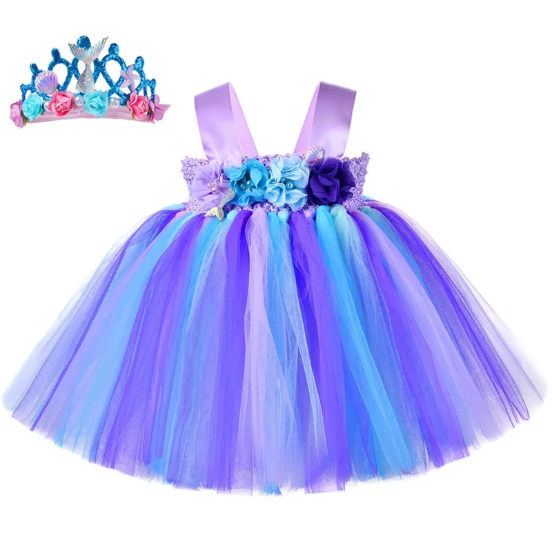 Toddler Legging Set - Baby Girls Little Mermaid Tutu Dress