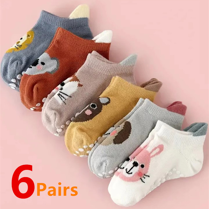 Toddler Sock Set - 6Pairs/Lot Newborn Baby Socks Kids Boys