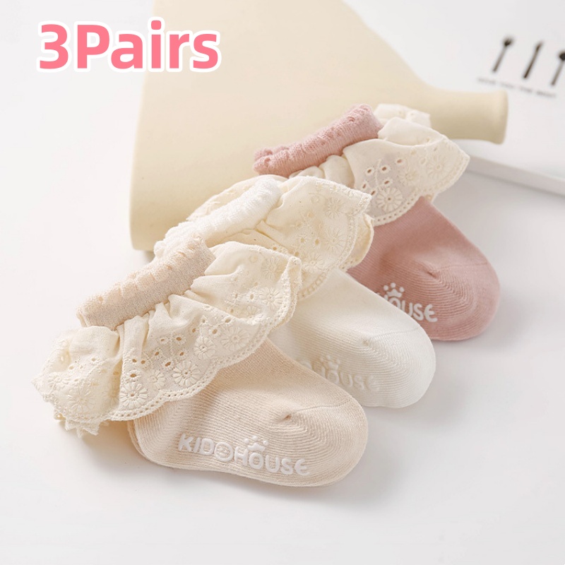 Toddler Sock Set - 3Pairs/Set 0-3Y Baby Socks for Girls