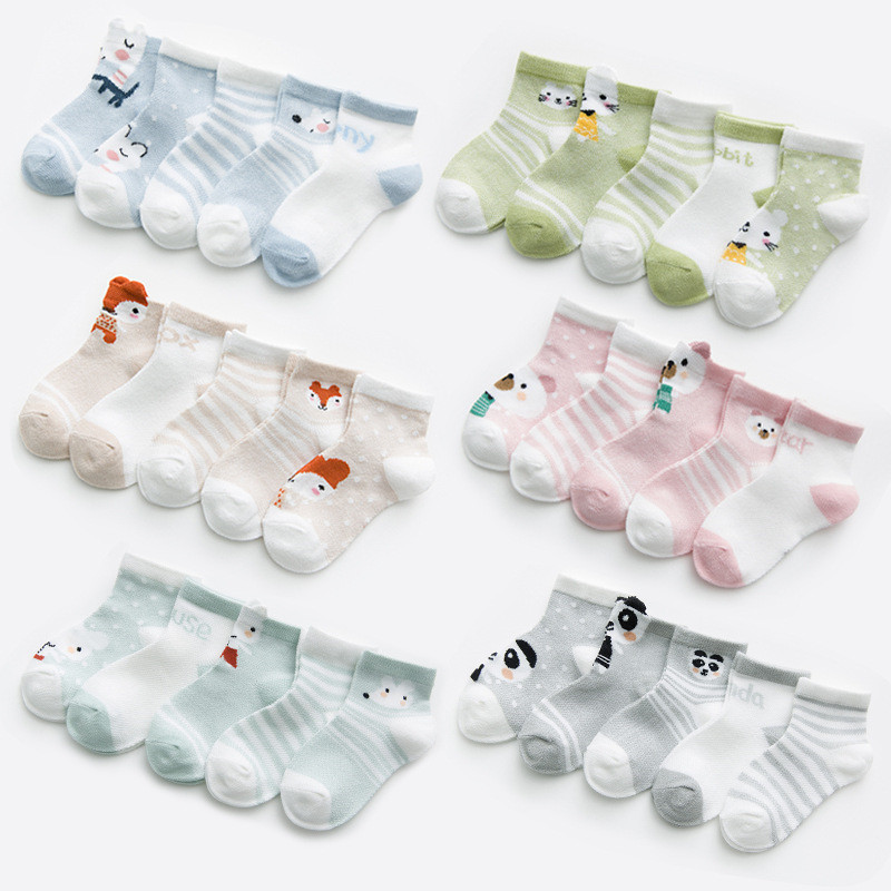 Toddler Sock Set - 5Pairs/lot Infant Baby Socks For Girls