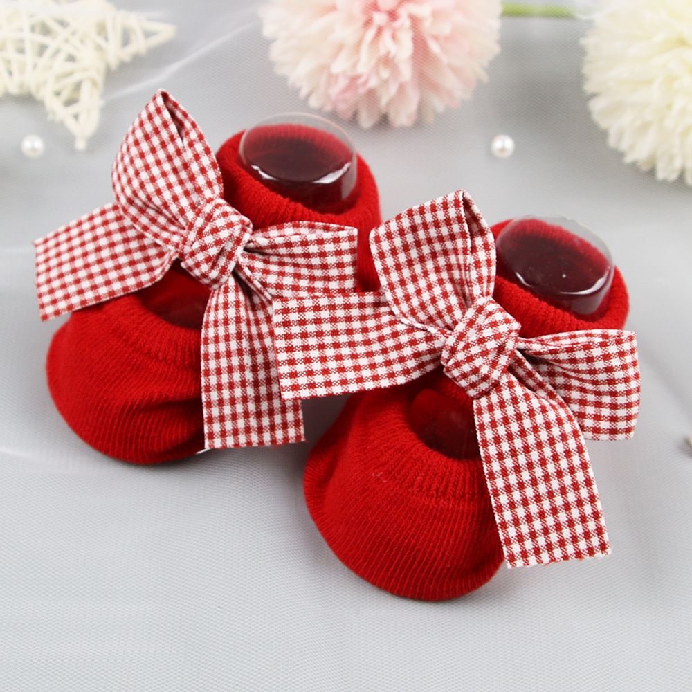 Toddler Sock Set - Christmas Gift Cotton Bow Headband Heart