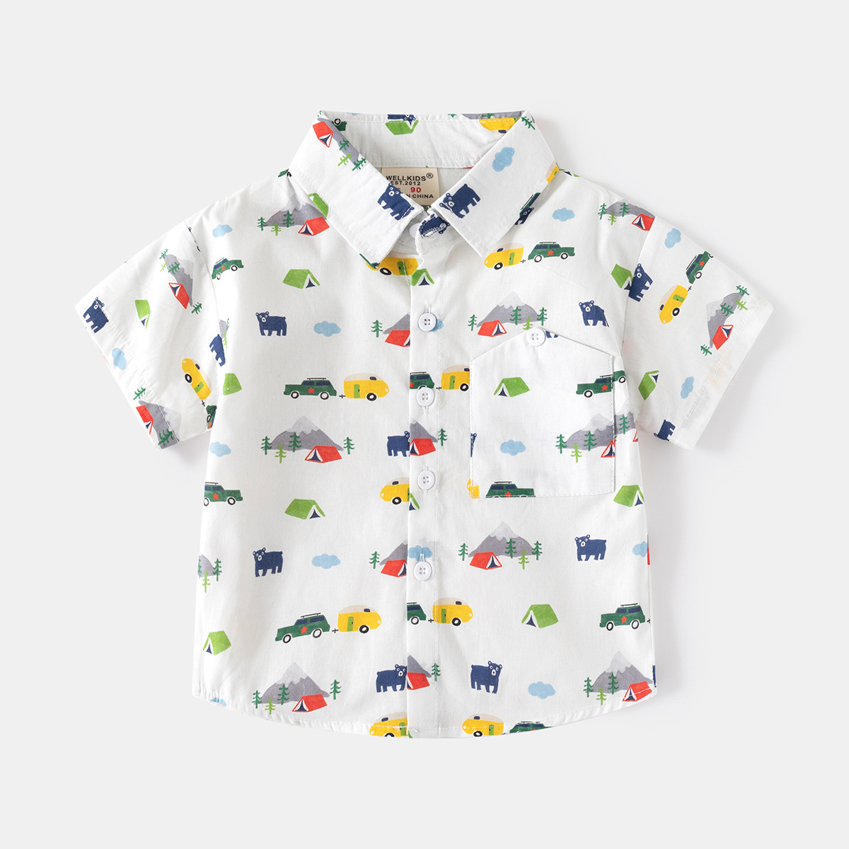 Boys' printed shirt 2025 summe - огляд і ціна Baby Clothing Korea