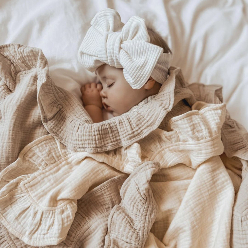 INS Ruffled Muslin Baby Swaddl - огляд і ціна Baby Clothing Organic Cotton
