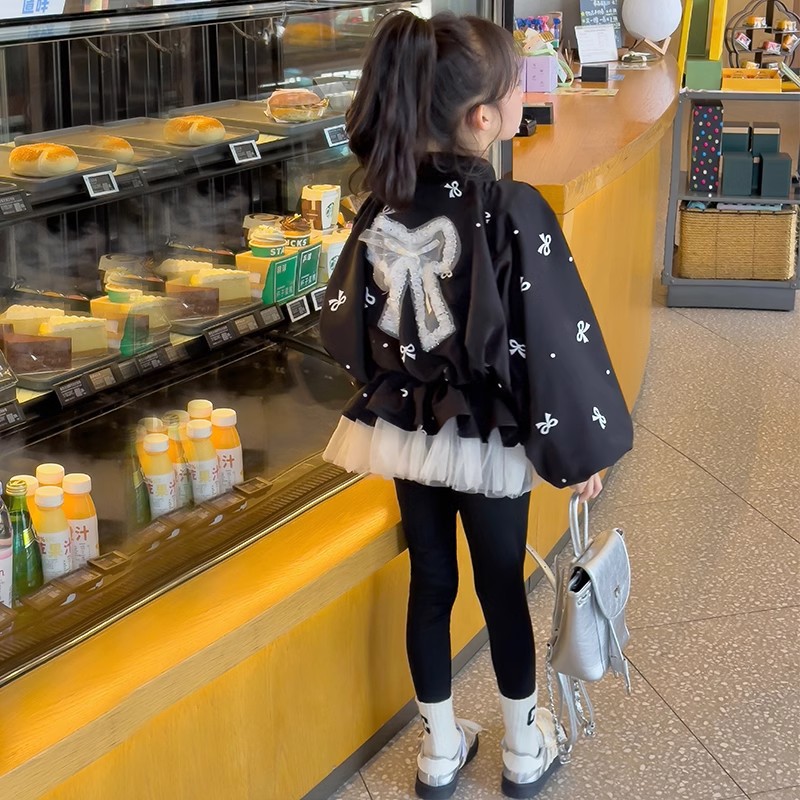 Kids Girls Coat Children's Bow - огляд і ціна Baby Clothing Zip