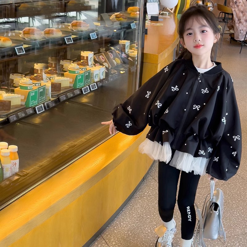 Kids Girls Coat Children's Bow - огляд і ціна Baby Clothing Zip