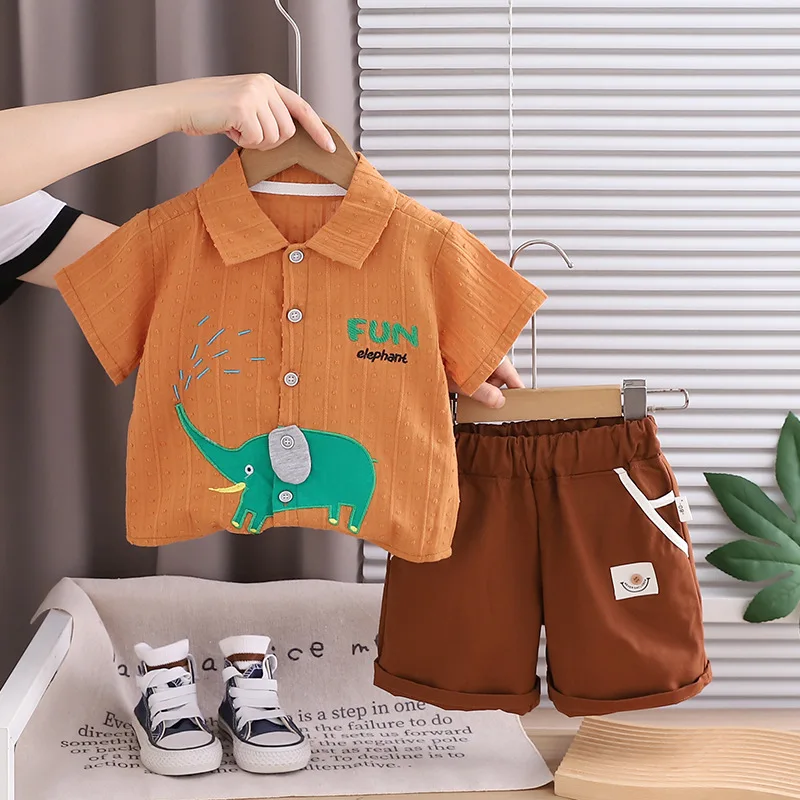 2026 Summer Baby Boys' 2Pcs Ou - огляд і ціна Baby Clothing Elephant