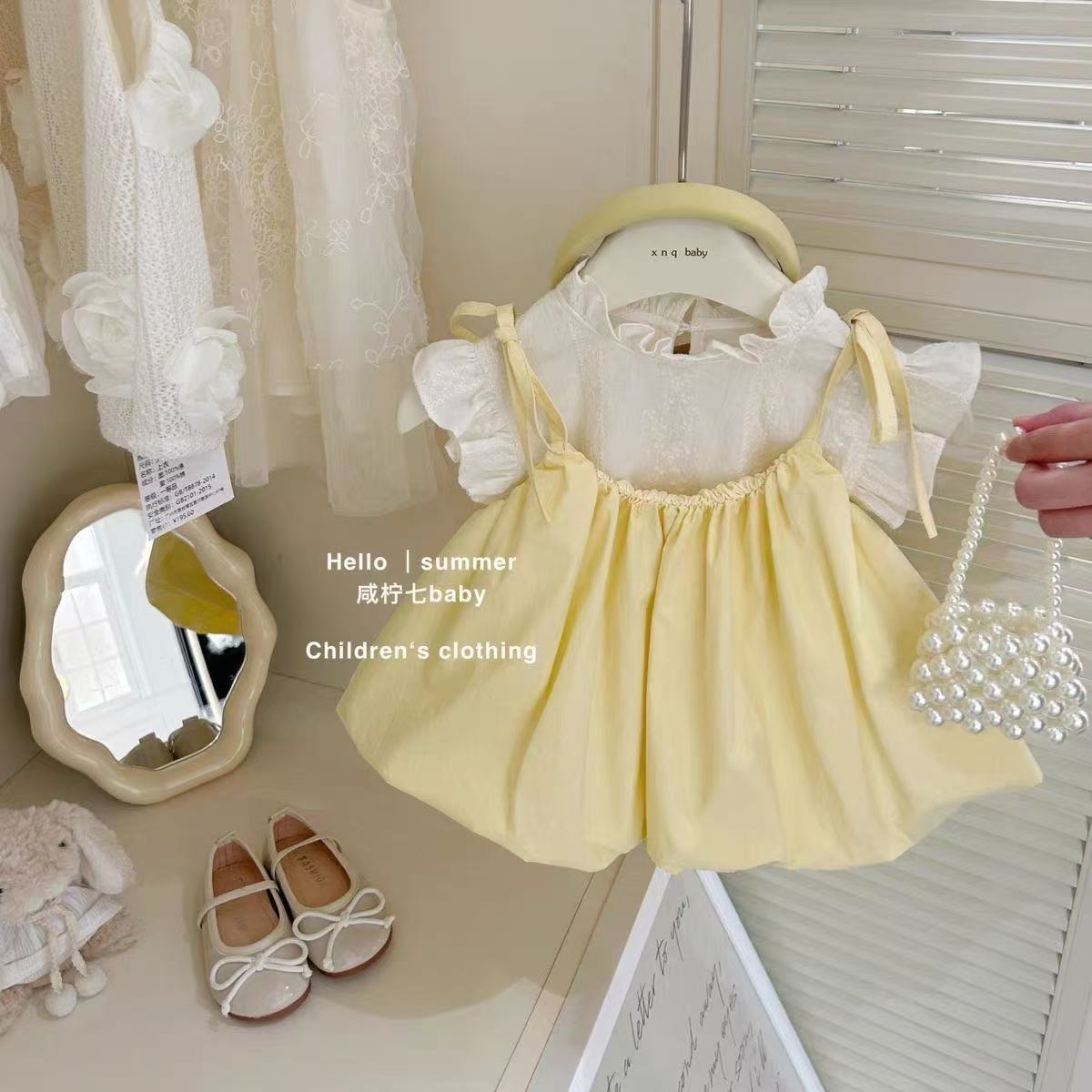 Baby Girl Suspender Dress Set  - огляд і ціна Baby Clothing Korea