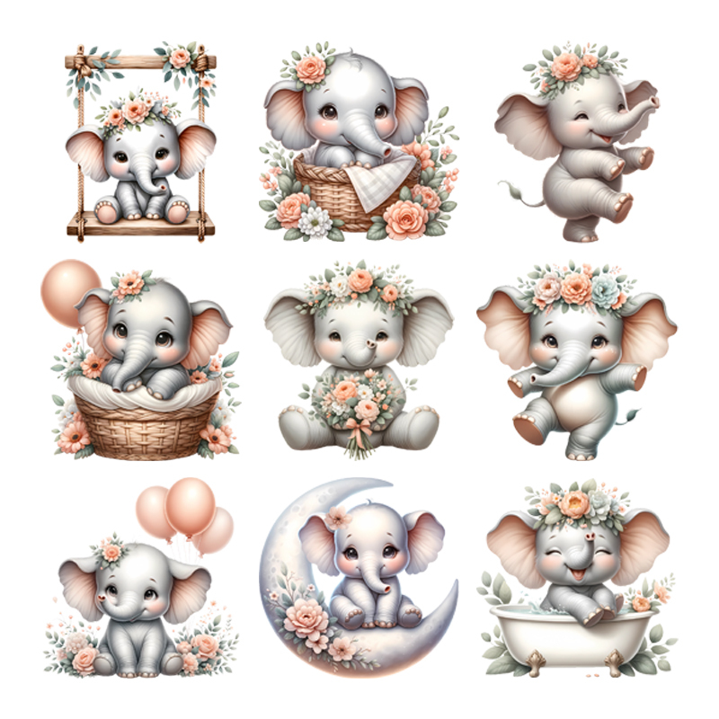 Baby Animal On Swings Heat Tra - огляд і ціна Baby Clothing Elephant