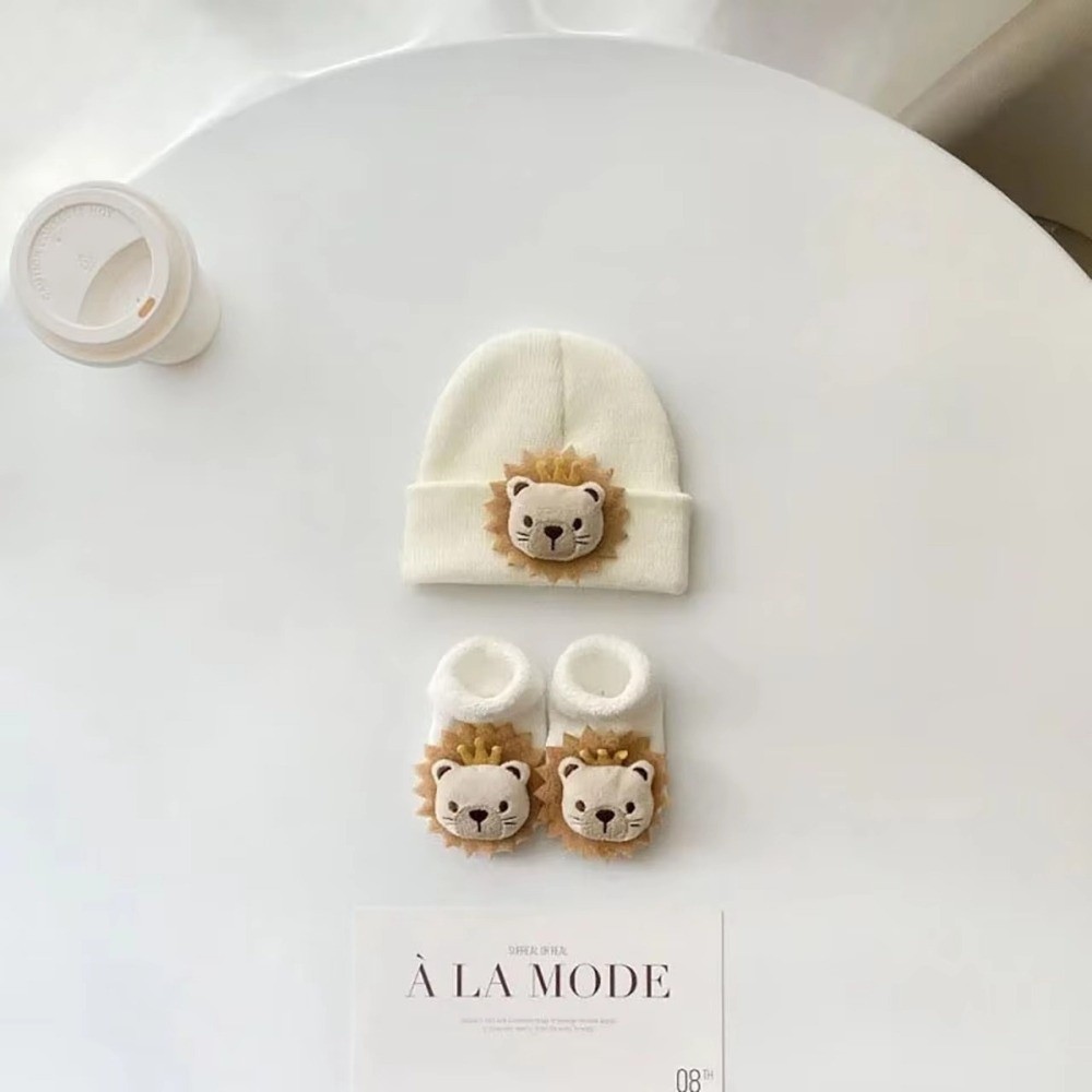 2PCS/Set New Cartoon Baby Hat  - огляд і ціна Toddler Sock Set