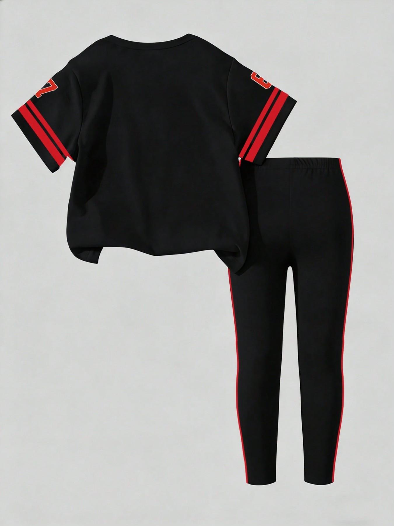 Girls' Summer and Autumn Casua - огляд і ціна Toddler Legging Set