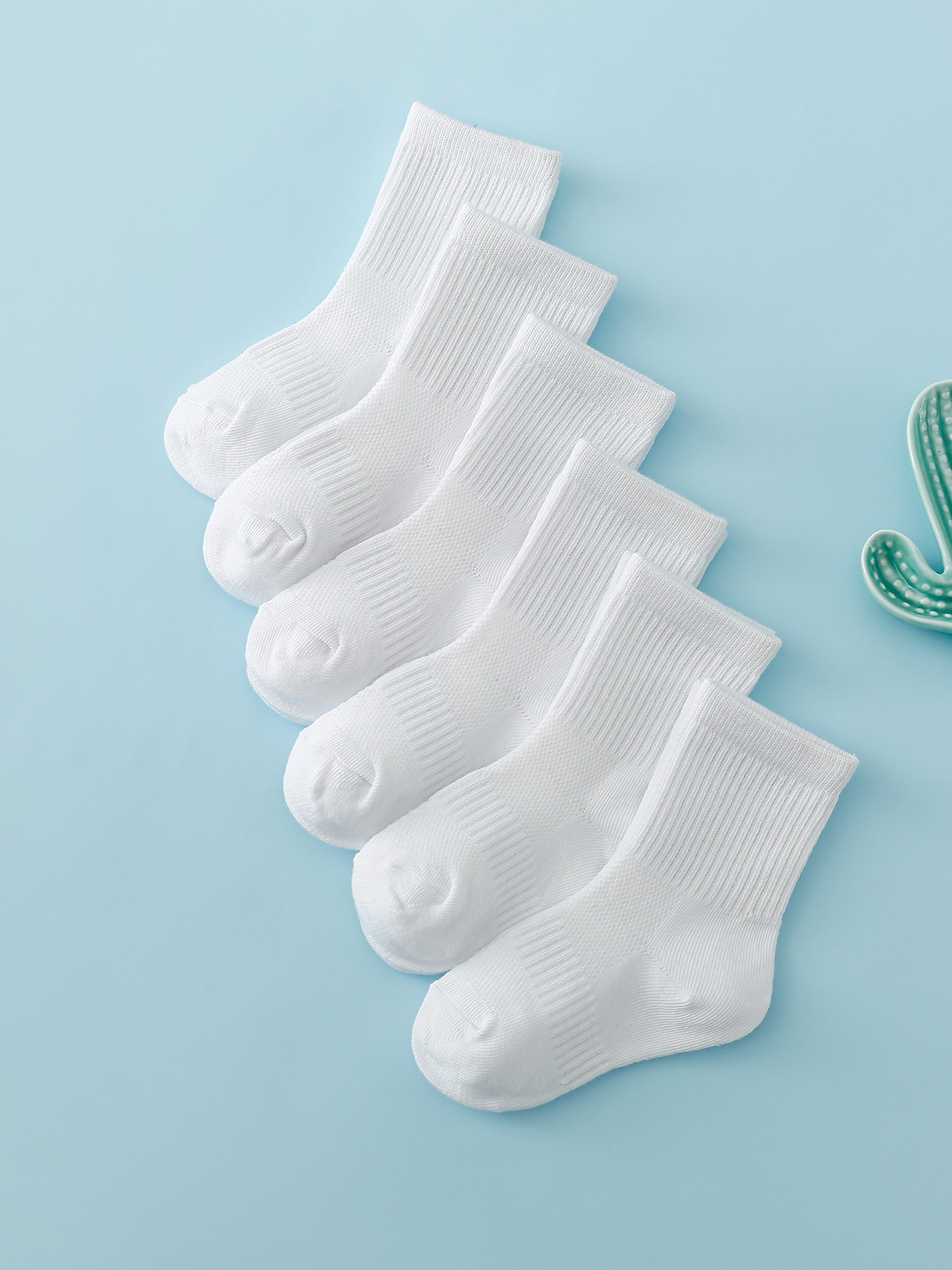 6pairs Toddler Kids Solid Crew - огляд і ціна Toddler Sock Set