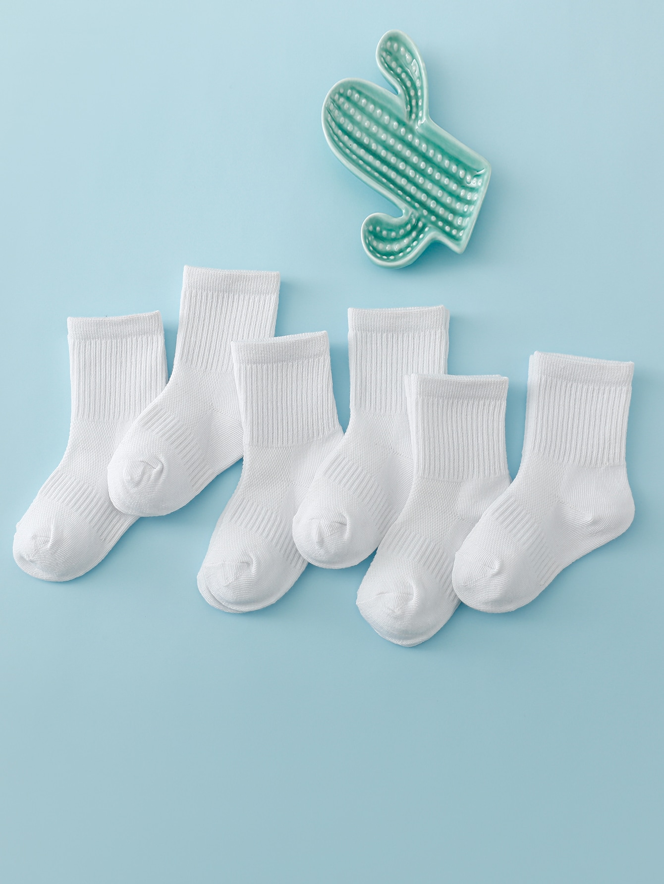 6pairs Toddler Kids Solid Crew - огляд і ціна Toddler Sock Set